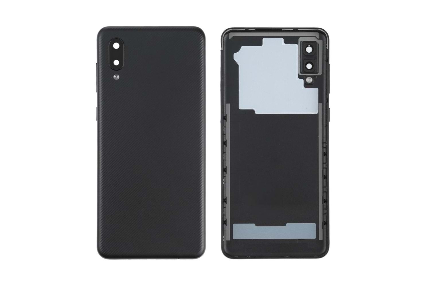 SAMSUNG A02 ARKA PİL KAPAK SİYAH