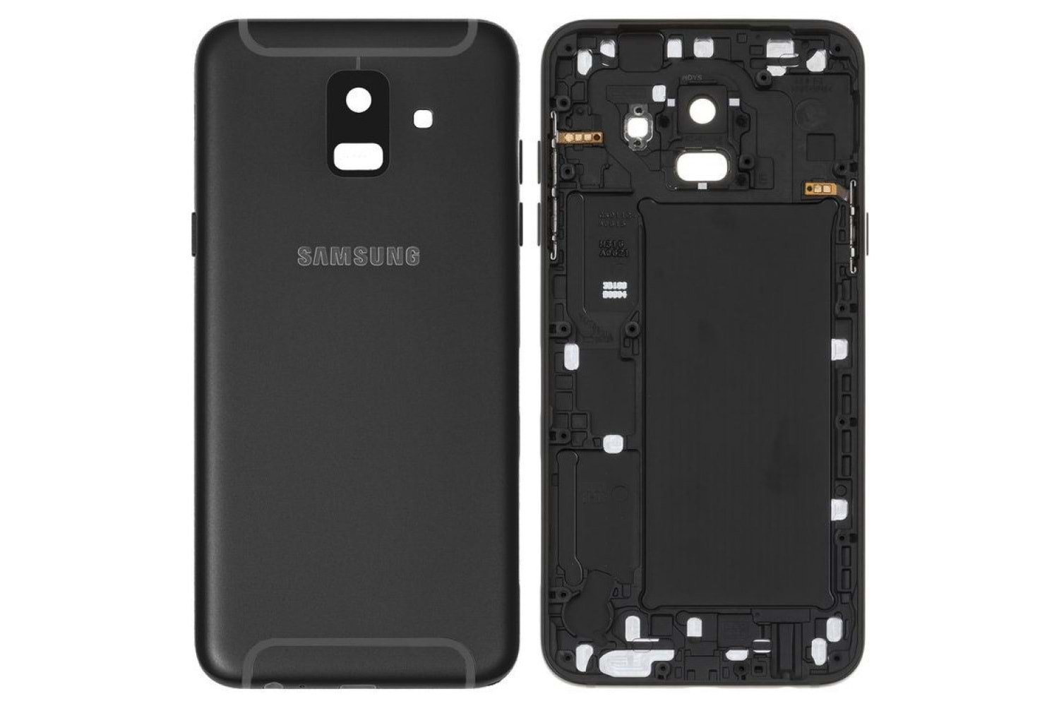 SAMSUNG A6 ARKA PİL KAPAK SİYAH