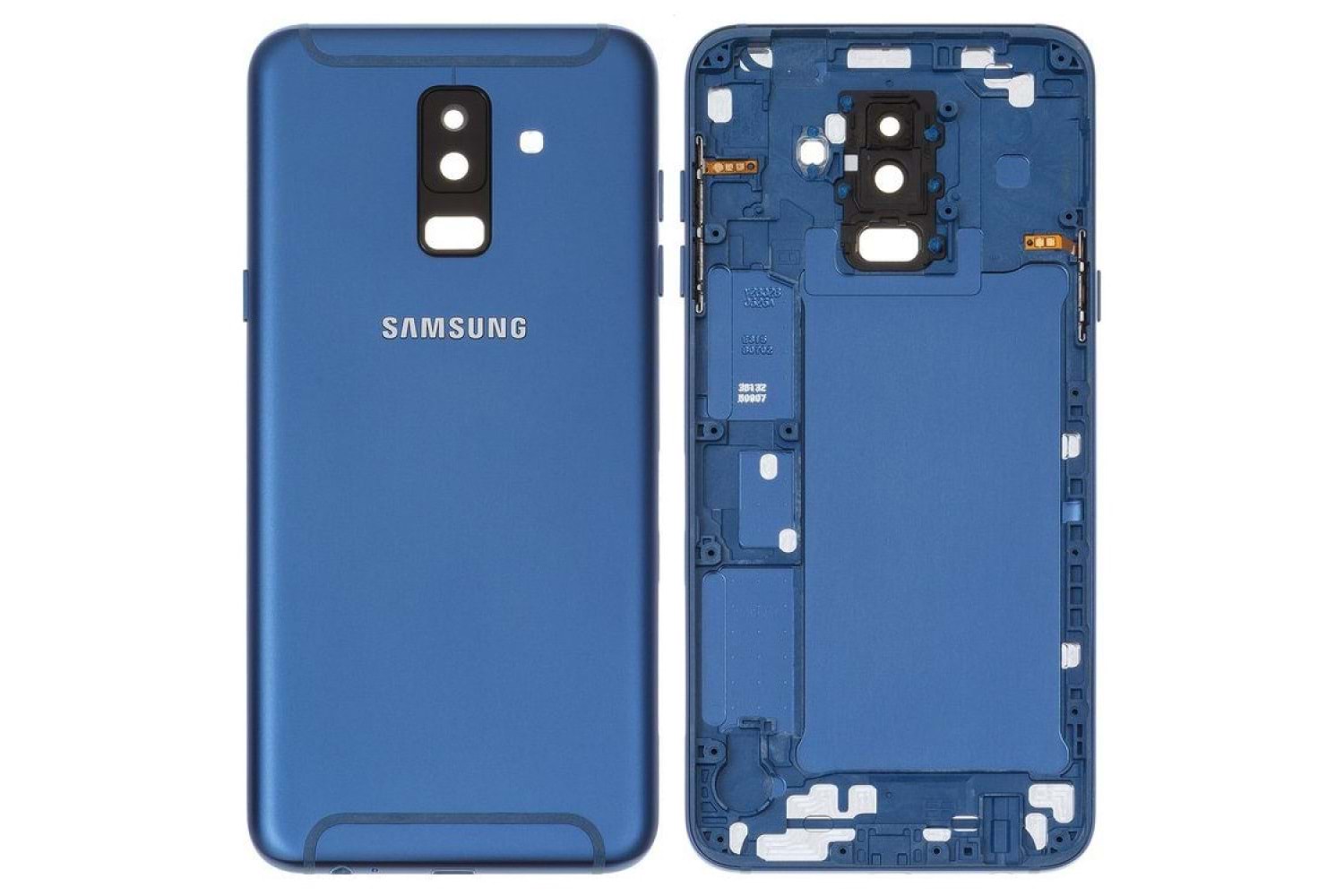 SAMSUNG A6 PLUS ARKA PİL KAPAK MAVİ