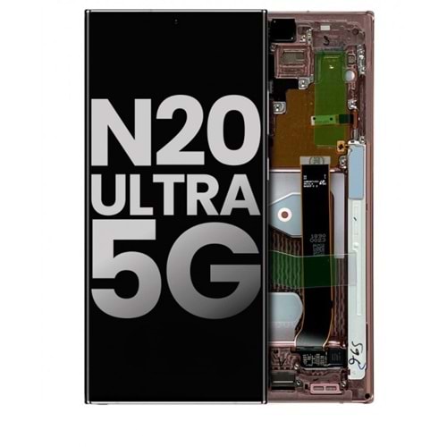 SAMSUNG NOTE 20 ULTRA - N985 LCD EKRAN ÇITALI SİYAH (TR SERVİS)