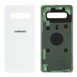 SAMSUNG S10 PLUS ARKA PİL KAPAK KAMERA CAMLI BEYAZ