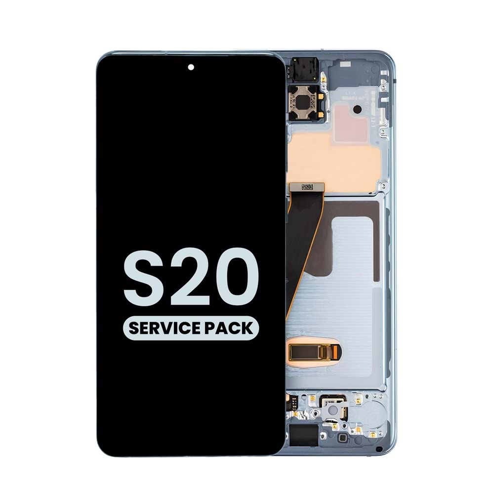 SAMSUNG S20 5G LCD EKRAN ÇITALI MAVİ (TR SERVİS)
